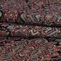 Preview: Gobelin Dekostoff Teppichlook Muster bunt schwarz